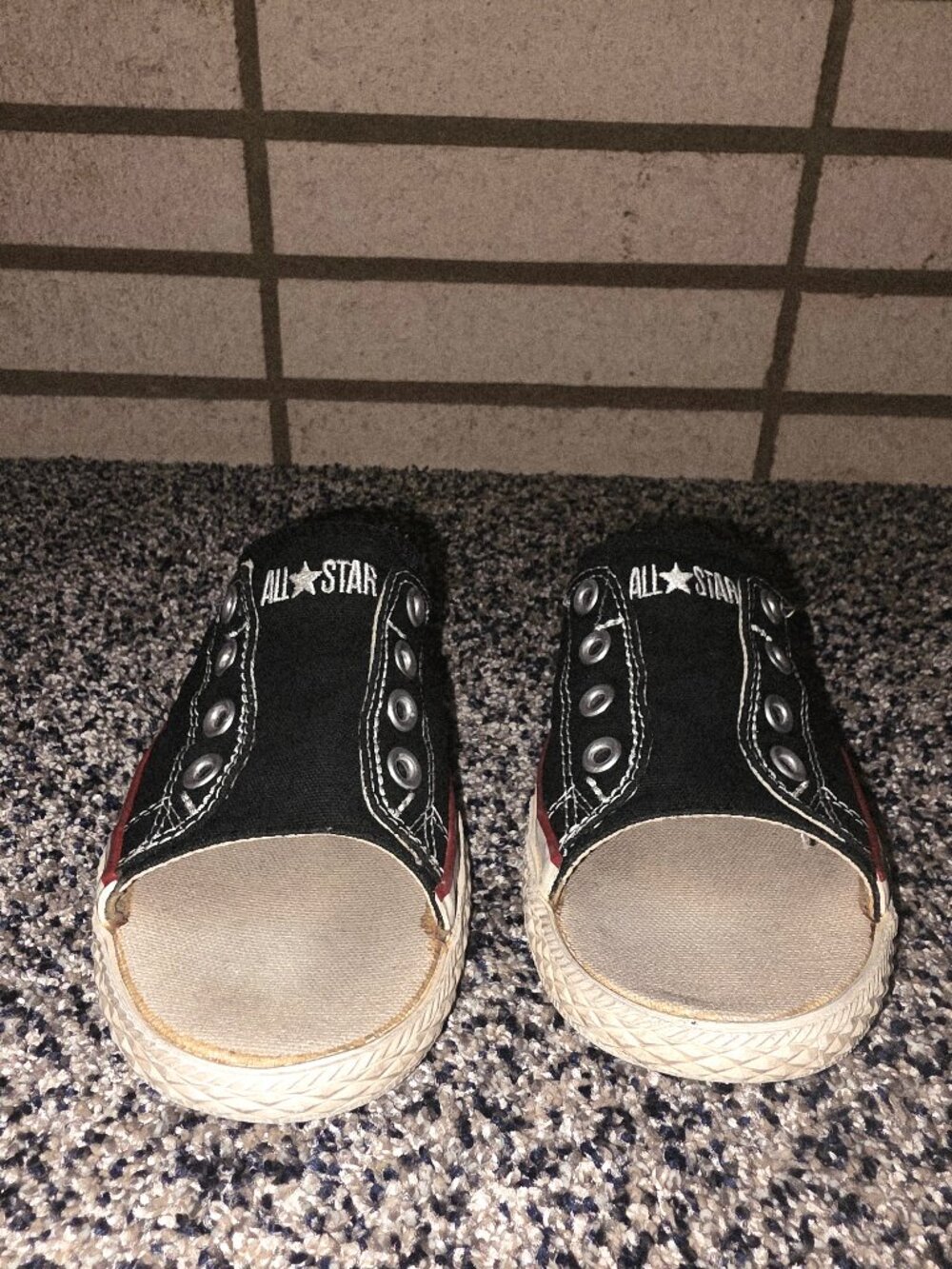 RETRO CONVERSE CHUCK TAYLOR ALL STAR BLACK CANVAS SLIDES WOMENS 8 RARE DISCO - Picture 4 of 8